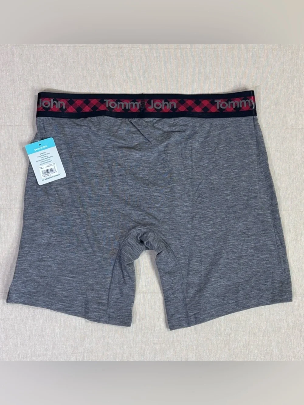 Tommy John Second Skin Boxer Briefs Gray Modal Stretch Comfort NWT L
